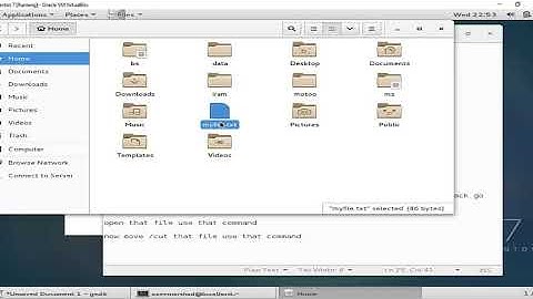 How move or cut file or folder mv command in Linux CentOS 7 Part 5