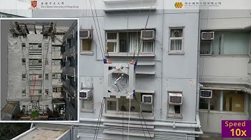 Wall-R: Window Cleaning and Facade Robot for High-Rise Buildings with Hybrid Cable-Driven Robot
