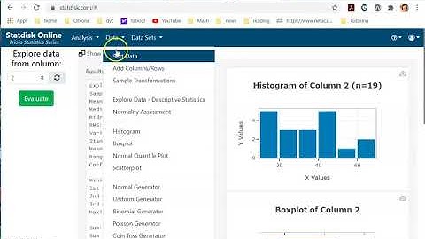 Graph Modified Boxplot and identify outliers using Statdisk
