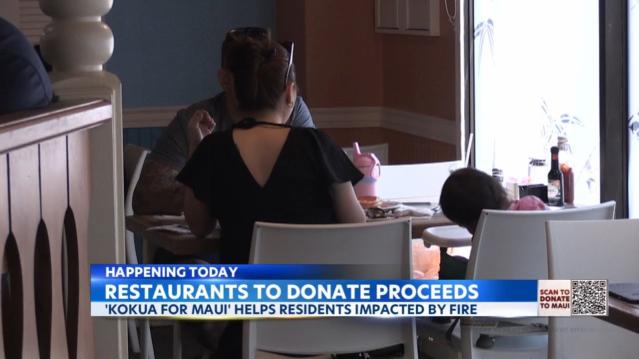 Hawaii Restaurant Association launches 'Kokua for Maui' initiative to support local dining