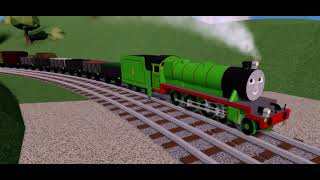 Henry passes by with a goods train