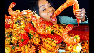 KING CRAB SEAFOOD BOIL MUKBANG | SEAFOOD MUKBANG | DESHELLED | LOBSTER | SEAFOOD BOIL | ASMR EATING