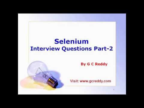 Selenium Interview Questions Part 2