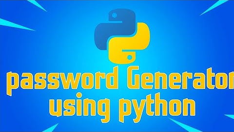 Random Password generator using | 9 lines of code ft. python