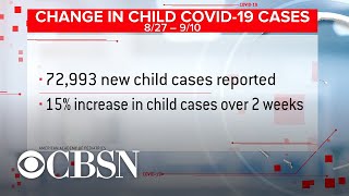 Sharp rise in children testing positive for COVID-19