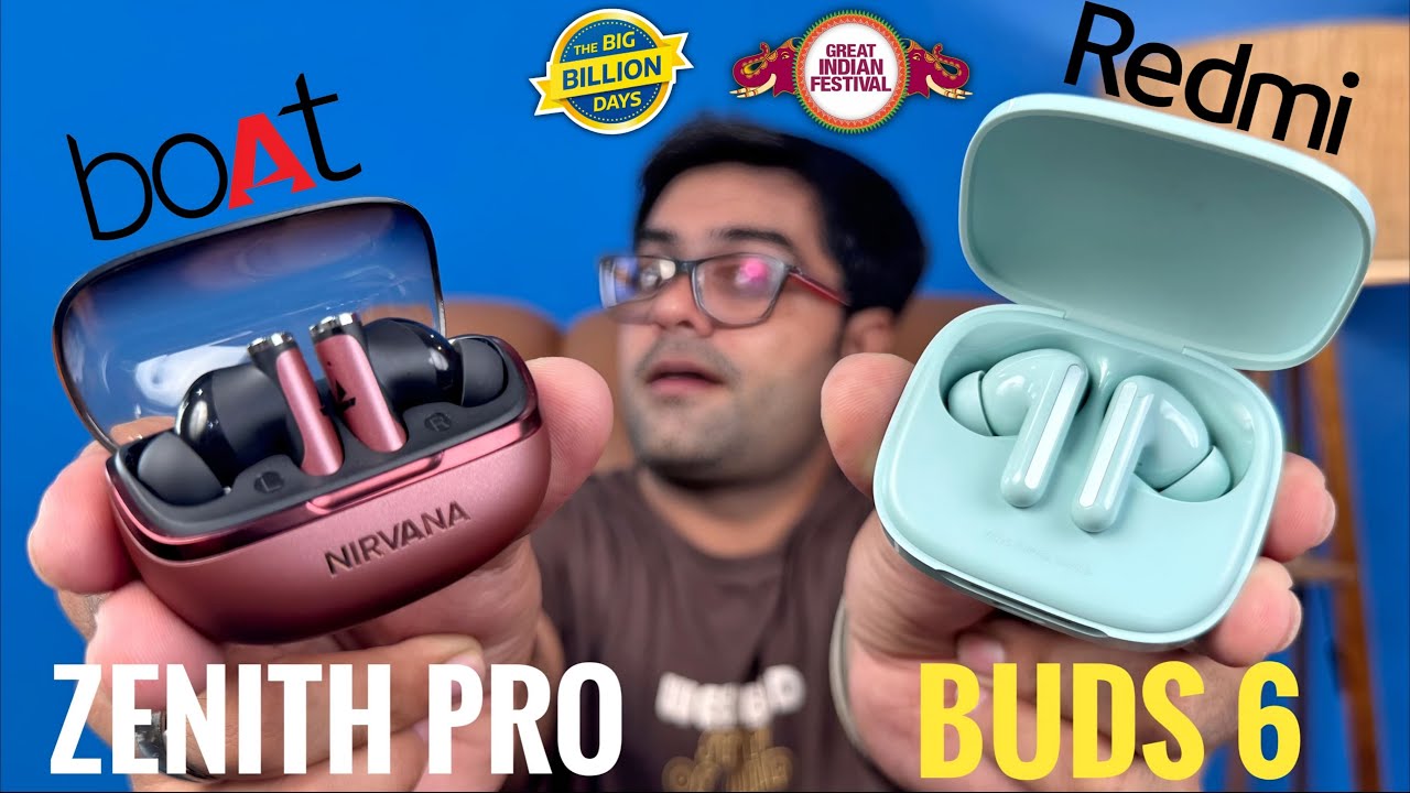 boAt Nirvana Zenith Pro против Redmi Buds 6 ⚡⚡ Лучшие наушники с активным шумоподавлением до 3000 ??
