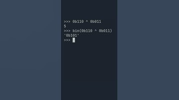 Binary xor - 1 Minute Python Tutorial #shorts