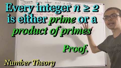 Every integer greater than 1 is prime or a product of primes (Proof) [ILIEKMATHPHYSICS]