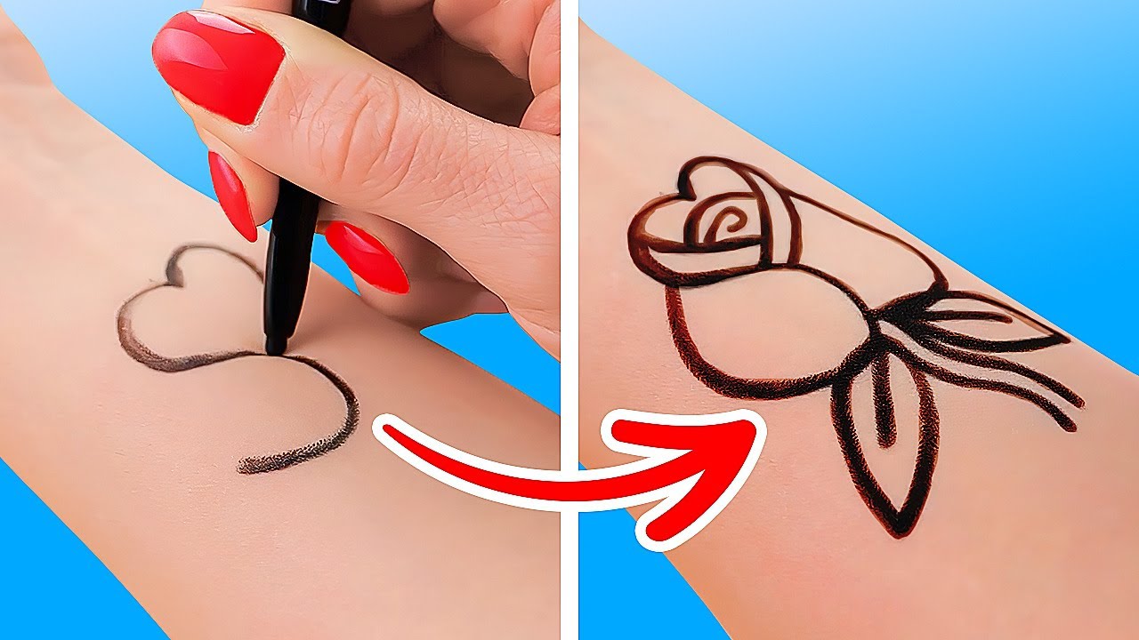 DIY MARKER TATTOO || Cheap DIY Jewelry, Accessories And Fashion Tips To Upgrade Your Style