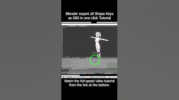 Blender export all Shape Keys as OBJ in one click | Full Tutorial #blender #shapekey #obj