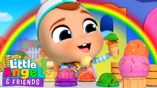 Baby John's Ice Cream Truck Song! | Little Angel And Friends Kid Songs