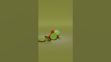 Falling Cylindrical objects  – Realistic Blender Physics!  #3danimation #creativeblender #edit