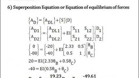 Second Numerical on Analysis of Continuous Beam by Stiffness Method-Part-2