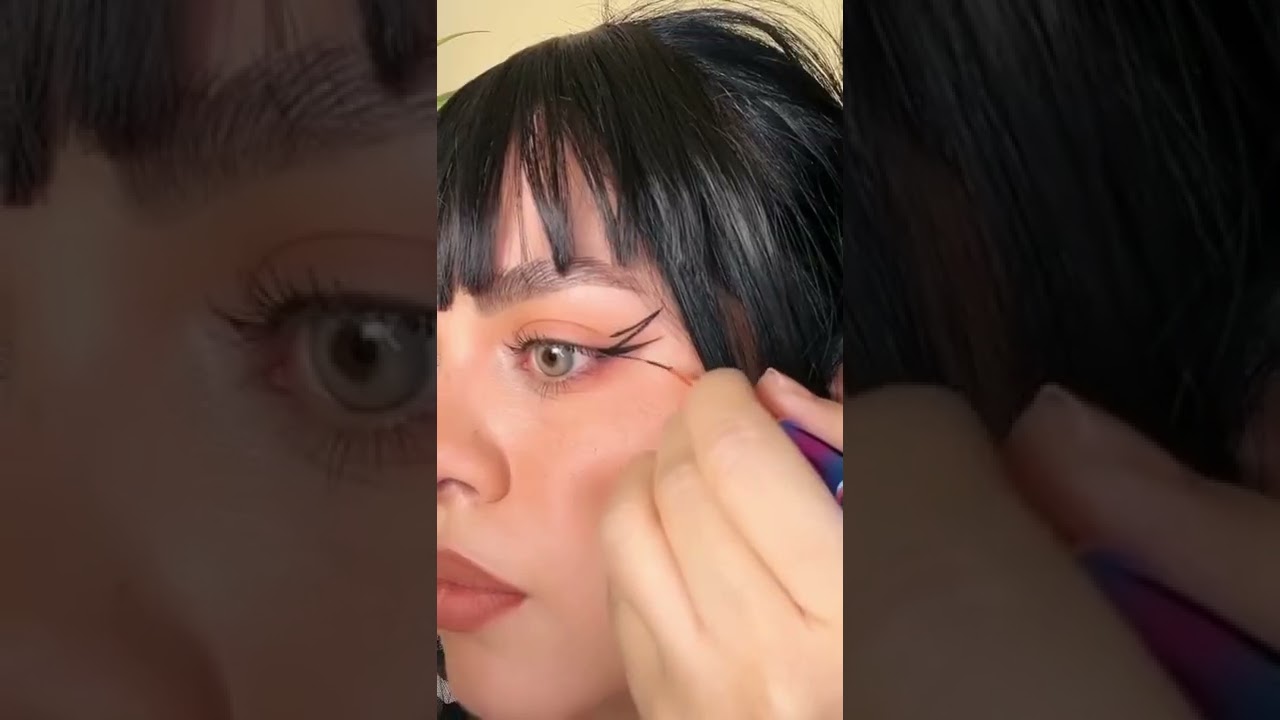 Quick and Easy Eyeliner Idea 💫| TTDEYE Havana Yellow-Green Contact Lenses