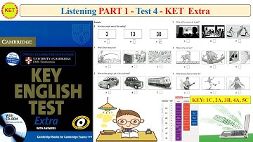 KET Extra - Listening Part 1 - Test 4 (Transcript + Key)