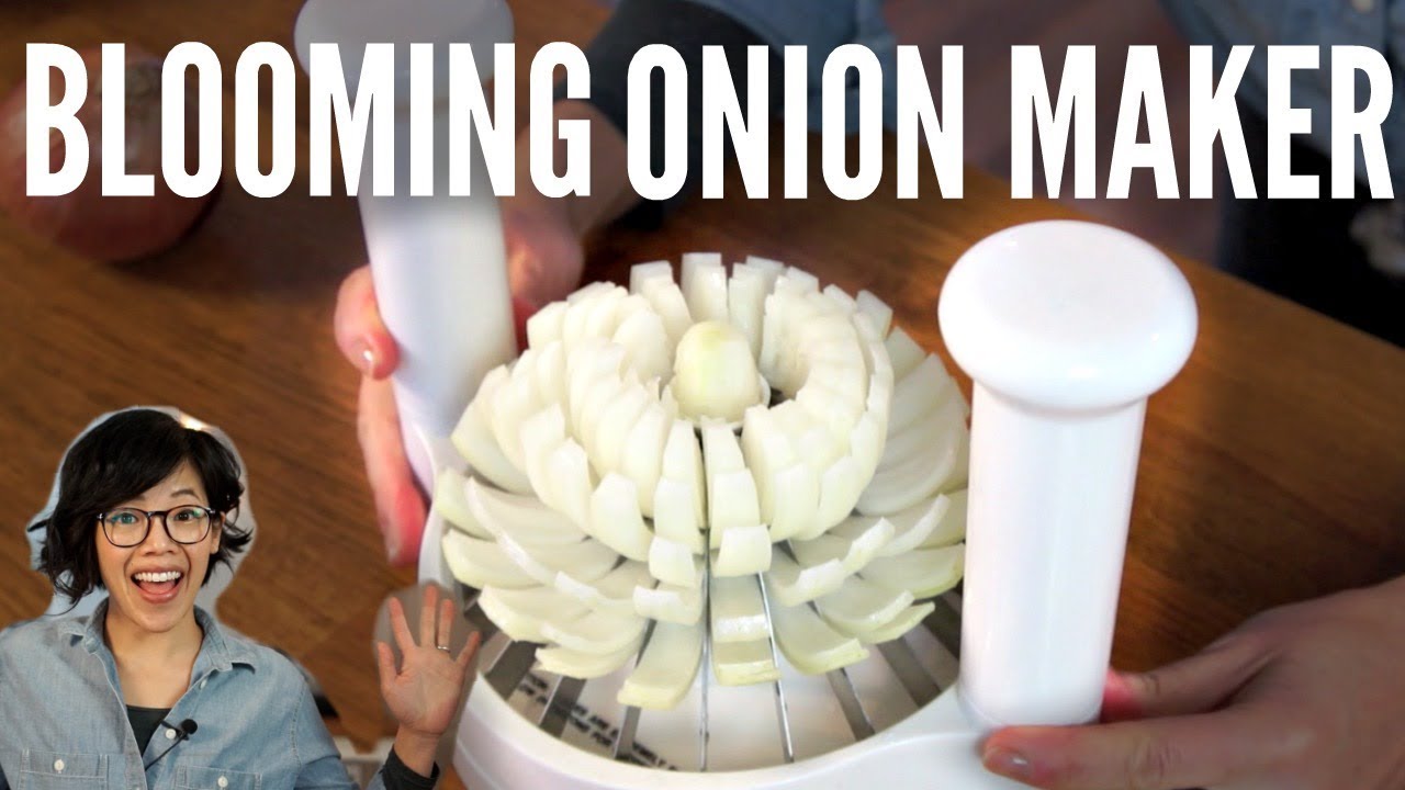Unboxing  Onion Blossom Maker Set- All-in-On Blooming Onion Set with Corer  and Breader 