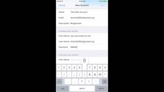 GoDaddy Email Setup on iPhone - YouTube