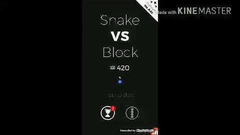Snake Vs. Block game play