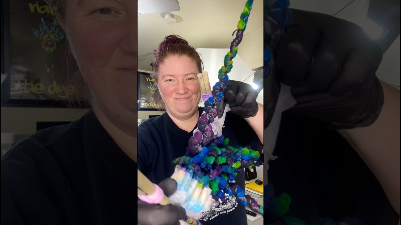 &ldquo;A Curious Shade of Wonderland&rdquo; #aliceinwonderland #tiedye #handmade #artreveal #oneofakind