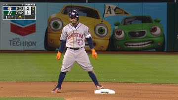 HOU@OAK: Altuve reaches base safely five times