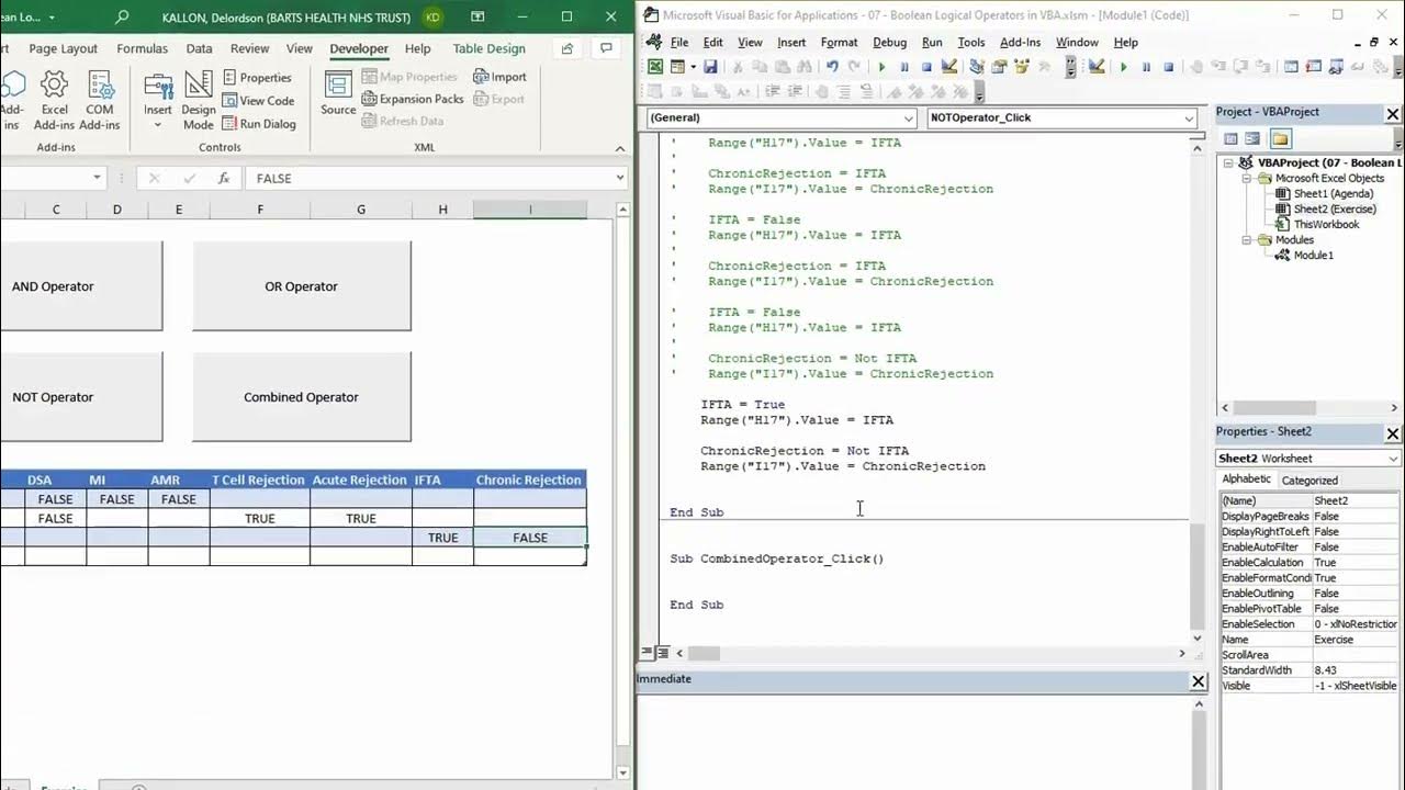 07 how to use boolean logic in excel vba youtube