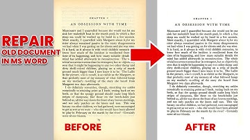 How to Repair Old Document in Microsoft Word | Old Document Convert to New Document in MS Word