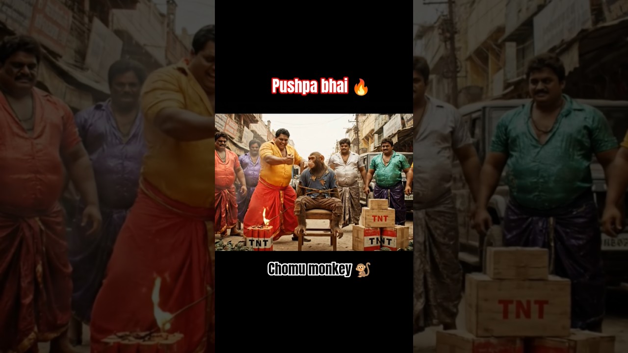 pushpa bhai saving monkey chomu 