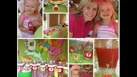 Cute Strawberry shortcake birthday party ideas