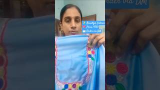 amazing design on blouse #shorts #embroiderydesign #tamilsong