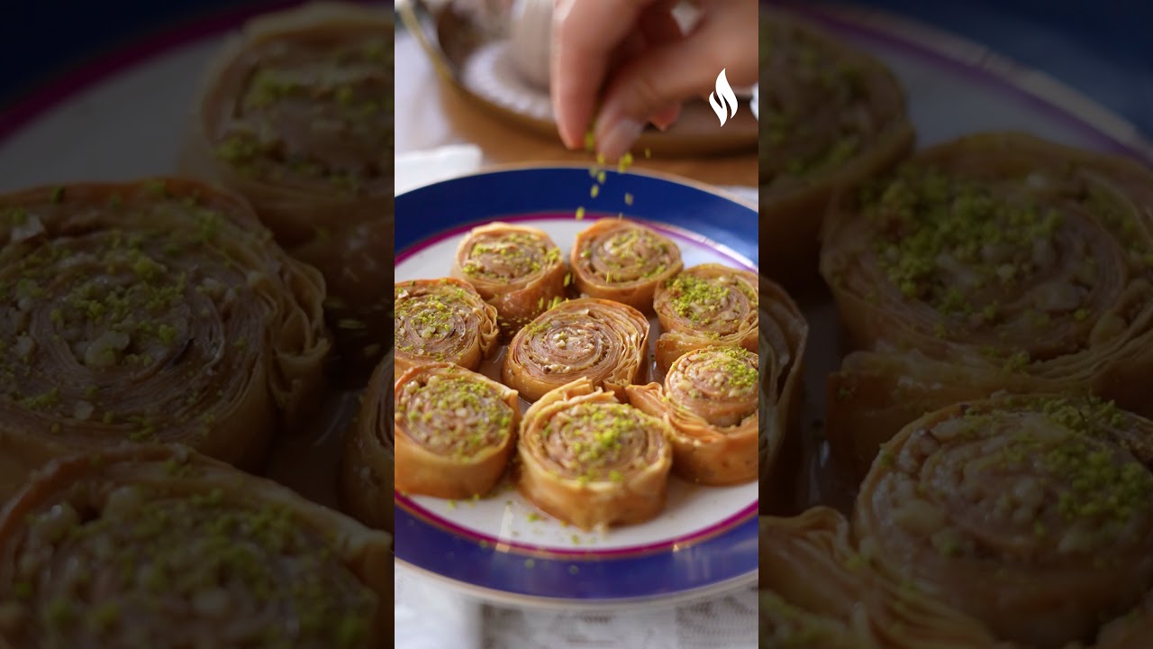 Cevizli Rulo Baklava Tarifi 🤤😍 Nefis Yemek Tarifleri #shorts #nefisyemektarifleri