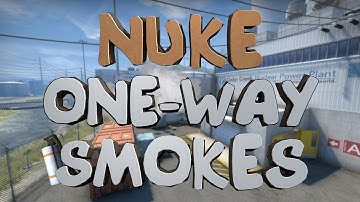 TOP 3 ONE-WAY SMOKES ON NUKE  - CS:GO