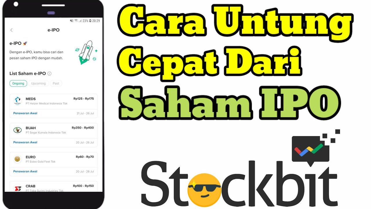 Cara Untung Cepat dari Saham IPO di Stockbit