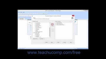 Crystal Reports 2013 Tutorial Using the Report Wizards Business Objects Training