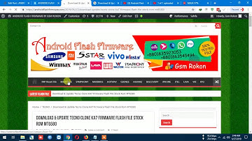 Download & Update Tecno Clone KA7 Firmware Flash File Stock Rom MT6580