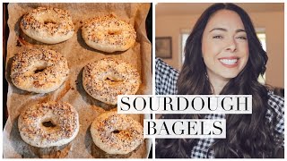 How To Make Sourdough Bagels! Homemade , Easy + Step by Step!