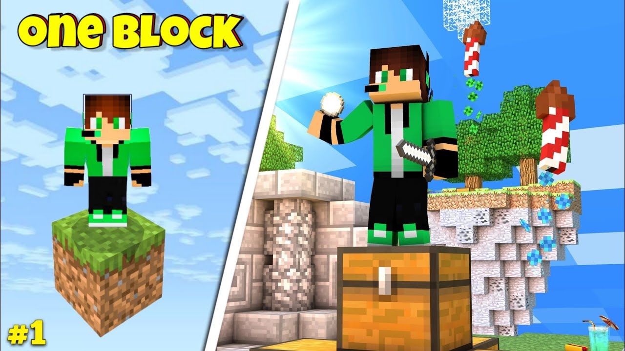 STARTING A NEW MINECRAFT ONE BLOCK SURVIVAL #1 - YouTube