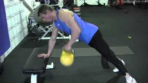 Unsupported one arm row