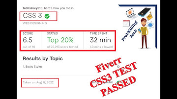 Fiverr CSS3 test passed 2022|Fiverr CSS3 test passed 2022 online|Fiverr CSS3 test passed cleared