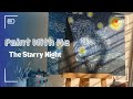 Painting Van Gogh’s Starry Night in Silence | Calm Art Session 🌌 No Talking