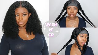 Most Realistic Wash n Go Kinky Curly Wig | feat. MsBuy