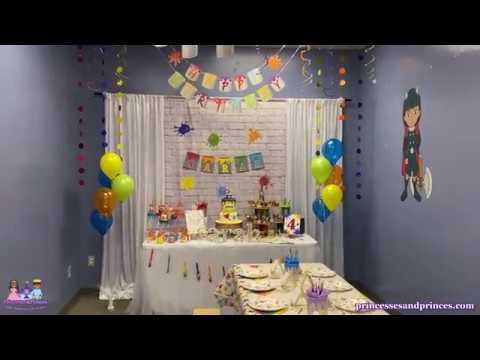 Art Themed Birthday Party | Princesses & Princes | Ocoee, Winter Garden, Windermere @PrincessesandPrinces