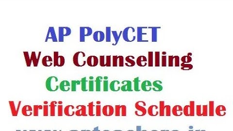 AP Polycet 2020: Counselling (From 12th Oct), Result (Declared)