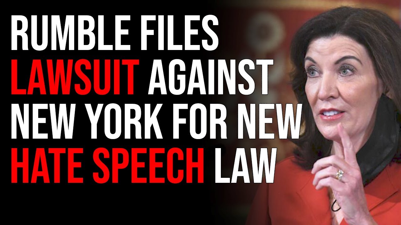 Rumble Files Lawsuit Against New York For New Hate Speech Law