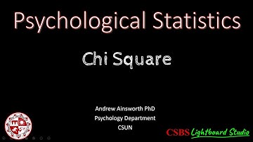 Psy320: Chi-Square