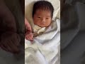 ミルクを飲んだ後しゃっくりをする、みずき君
