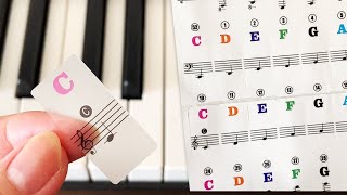 音符シールでコードを覚えたいんじゃ♪【ピアノに貼る音符ステッカー／鍵盤シール】