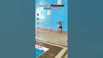 Ranking The FUNNIEST Pool Fails 😭 #shorts