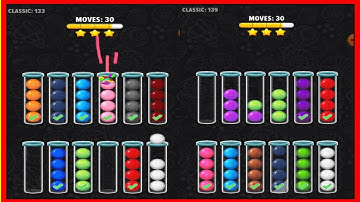 Color Ball Puzzle Gameplay |All Levels android,ios [Classic: 133-139] |ASMR&Gaming