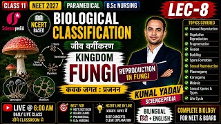 🍄 Reproduction in Fungi Complete | कवकों में प्रजनन | Class 11 Biology | NEE