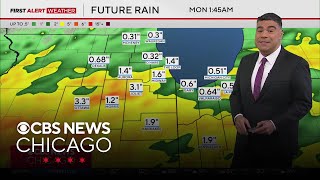 Chicago weather: Scattered rain